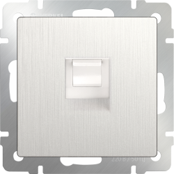 Розетка Ethernet RJ-45 (перламутровый рифленый) WL13-RJ-45