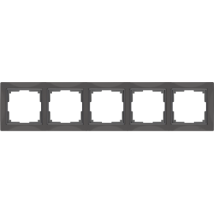 Рамка на 5 постов (серо-коричневый, basic) WL03-Frame-05