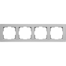 Рамка на 4 поста (серебряный) WL04-Frame-04