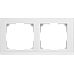 Рамка на 2 поста (белый) WL04-Frame-02-white