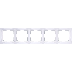Рамка на 5 постов (белый, basic) WL03-Frame-05