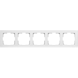 Рамка на 5 постов (белый) WL04-Frame-05-white
