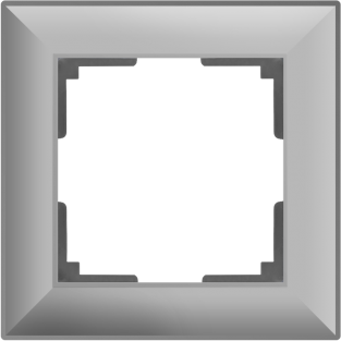 Рамка на 1 пост (серебряный) WL14-Frame-01