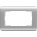 Рамка для двойной розетки (серебряный) WL12-Frame-01-DBL Рамка для двойной розетки (серебряный) WL12-Frame-01-DBL