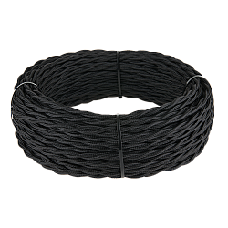 Ретро кабель витой 3х2,5 (черный) Ретро кабель витой 3х2,5 (черный)