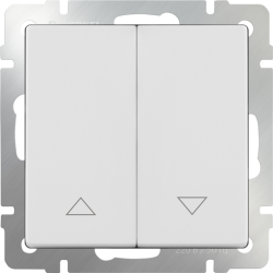 Выключатель жалюзи (белый) WL01-01-02