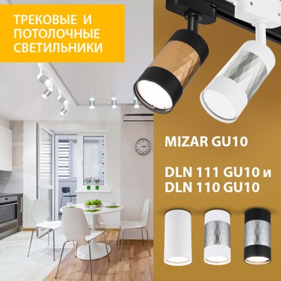 Новинки! Трековые светильники MIZAR и накладные светильники DLN110 и DLN111 от Elektrostandard