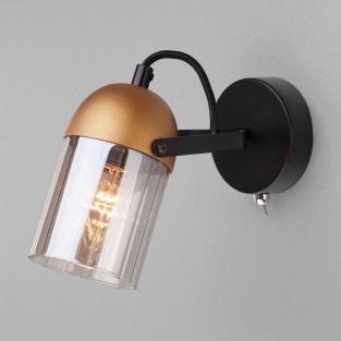 Настенный светильник с поворотным плафоном 20122/1 черный/золото