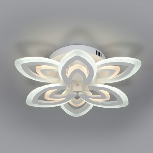 Потолочный светодиодный светильник с пультом управления 90227/6 белый